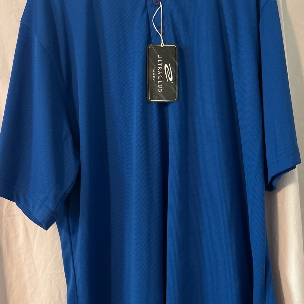 Vibrant Blue Polo Shirt with Classic Design